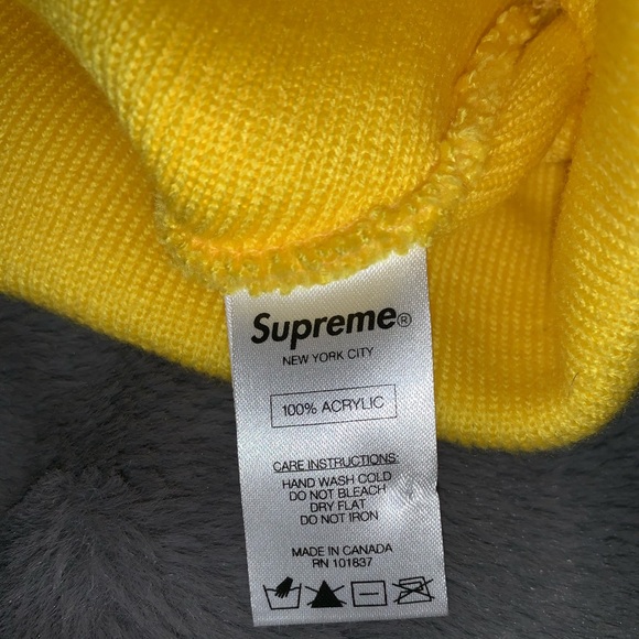 New Supreme Leather Patch beanie - Picture 3 of 3